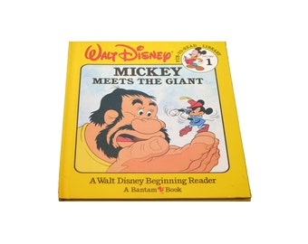 Vintage Walt Disney Fun to Read Library Vol 1: Mickey Meets the Giant. 1986 Bantam.