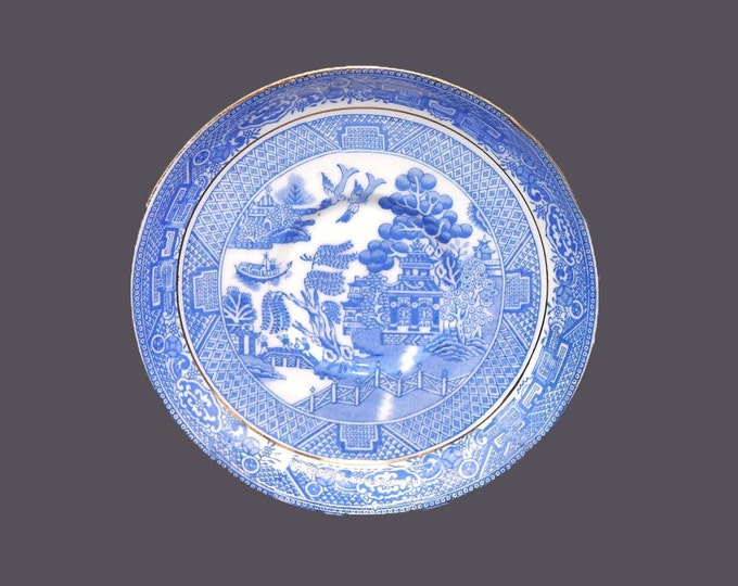 Antique Royal Tuscan | Tuscan China Blue Willow F330 orphan saucer only made in England. Flaws (see below).