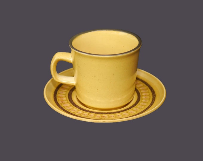 Franciscan Honeycomb stoneware cup and saucer set made in England. Sets sold individually.