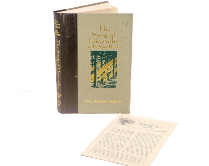 The Song of Hiawatha and Other Poems hardcover book. Henry Wadsworth Longfellow. Reader's Digest World's Best Reading Series 1989.