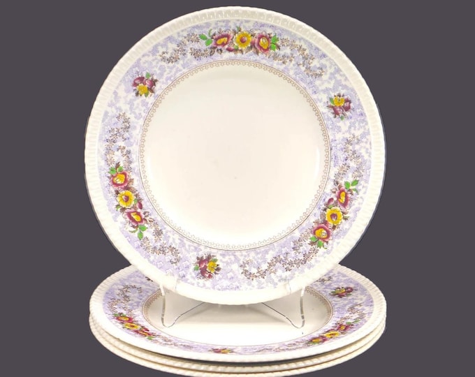Four George Jones | Crescent Pottery The Windsor dinner plates made in England.