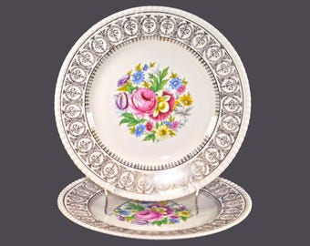 Vintage Fondeville Athlone salad plates. Ambassador Ware England. 2 plates.