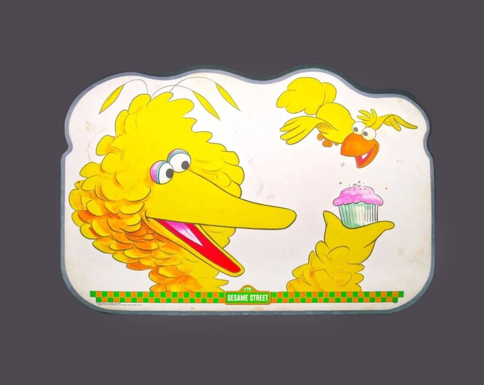 Sesame Street Big Bird child | baby laminated placemat. Choice of pattern.