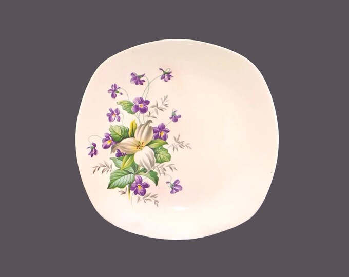 Midwinter Woodside square dinner plate. Stylecraft Fashion Tableware made in England.