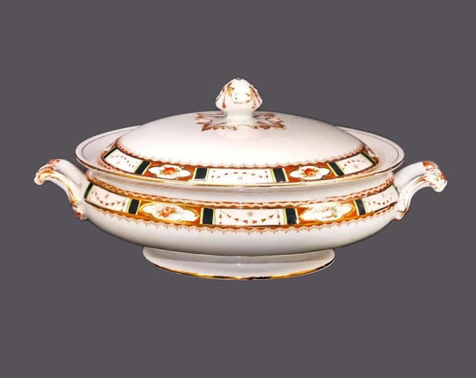 Vintage Sampson Bridgwood | Bridgwood & Sons Conway covered serving bowl made England.