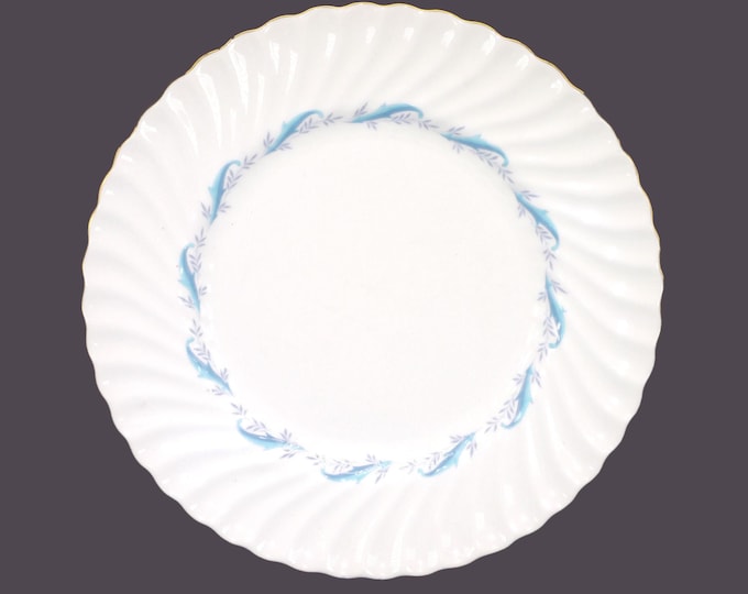 Minton Downing S665 large dinner plate. Bone china made in England. Fife shape, gold trim. Sold individually.