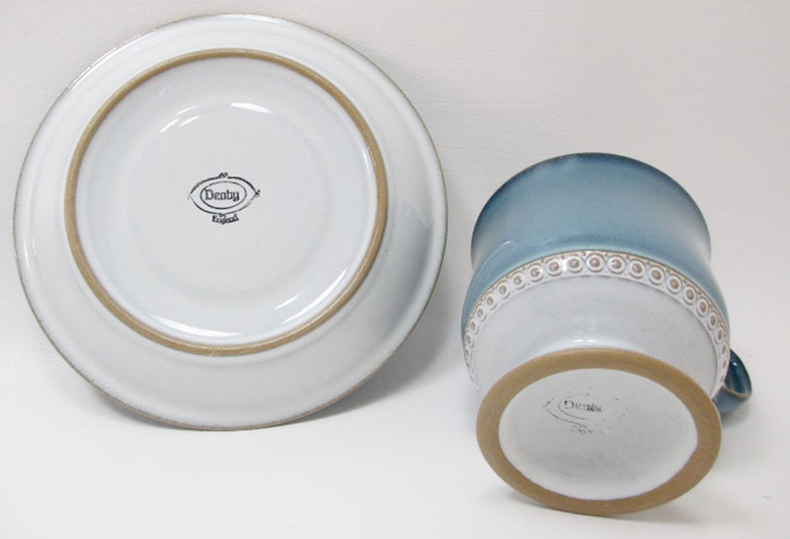 Denby Castile Stoneware Cup and Saucer Set Made in England. Etsy Canada