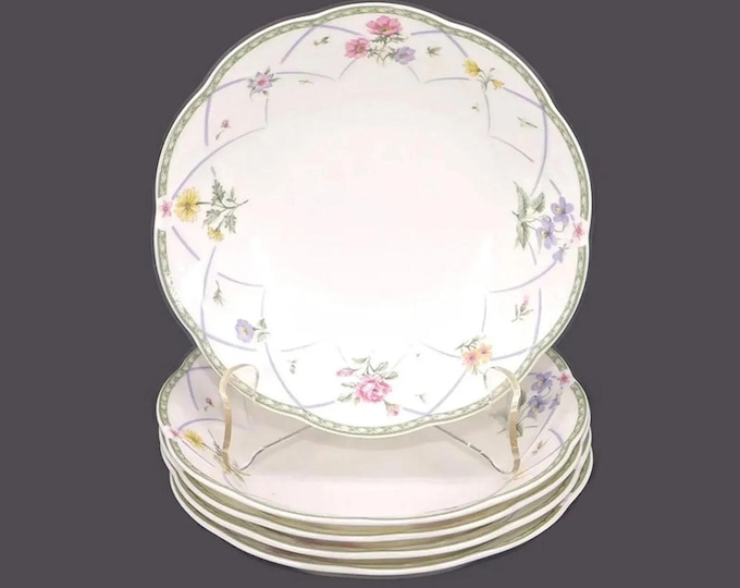 Vintage Mikasa Spring Prose dessert bowls. Set of 5.