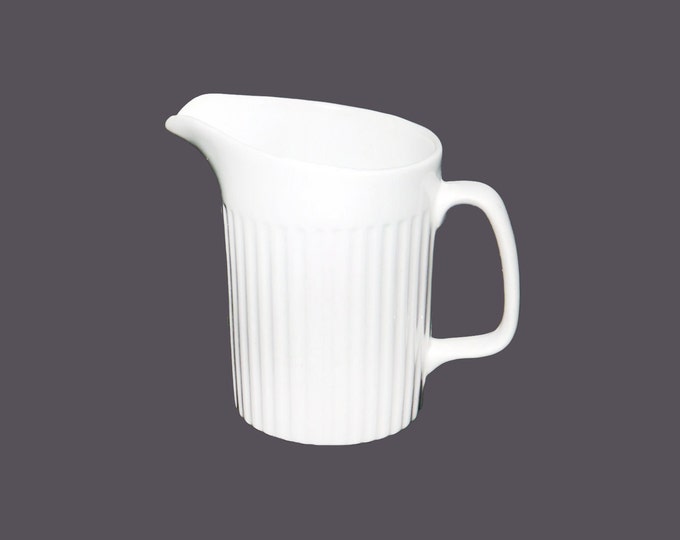 Johnson Brothers Athena mini creamer jug. All-white ironstone made in England.