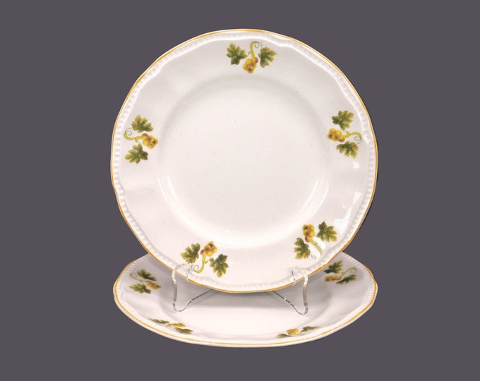 Pair of Kensington Staffords Sussex salad plates made in England. Flaws (see below).