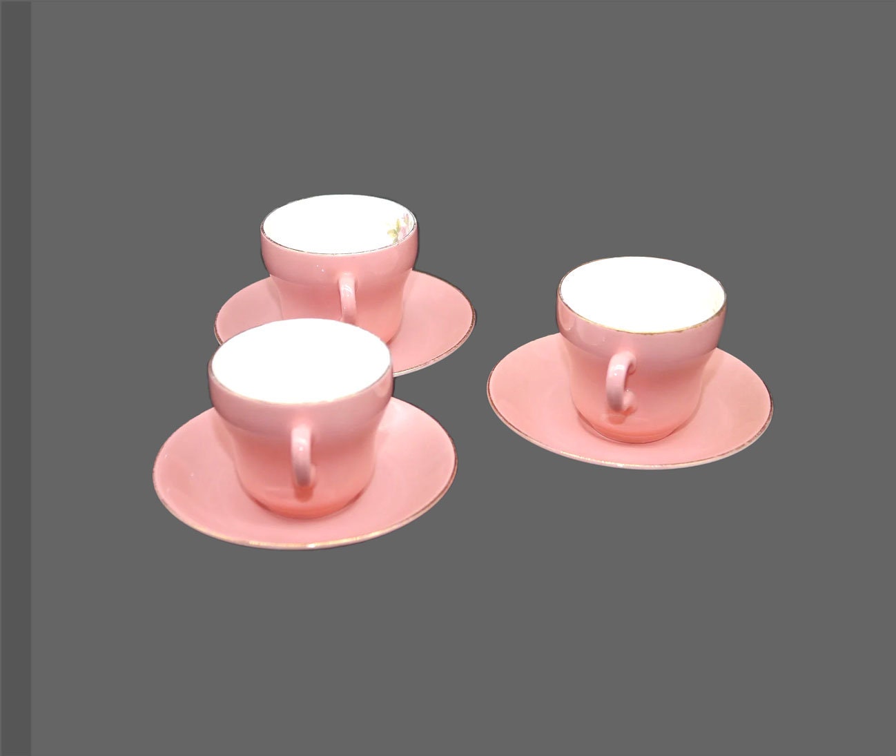 Update International 3-oz Ceramic Tiara Espresso Cup and Saucer Set (2-Pack)