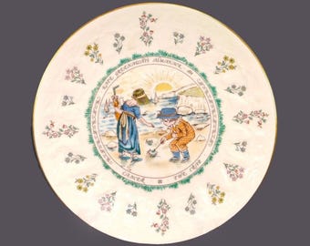 Vintage Royal Doulton Kate Greenaway Cancer Zodiac Plate