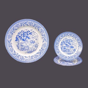 Vintage Royal Heritage Country Cottage dinnerware. Dinner and salad plates.