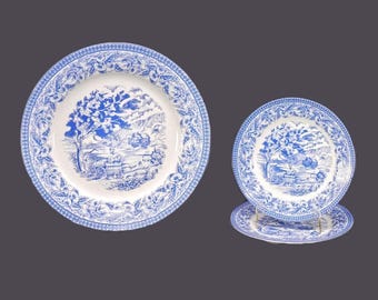 Three pieces of Royal Heritage Country Cottage dinnerware. Dinner and salad plates.
