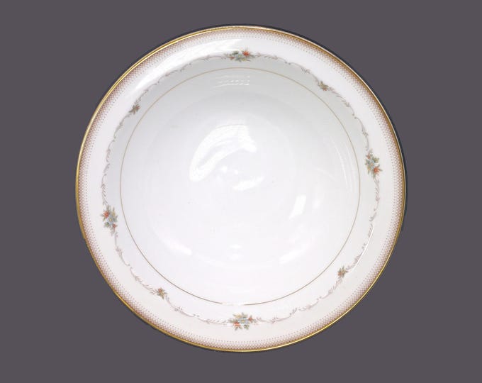 Noritake Joanne 6466 round, rimmed serving bowl made in Japan.