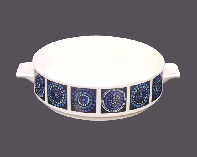 Midwinter Madeira round handled serving bowl | casserole made in England.