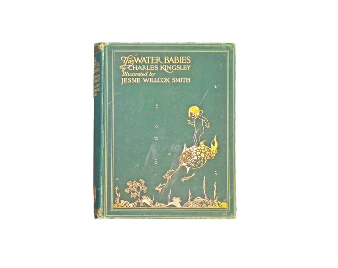 The Water Babies Charles Kingsley illustrated book printed 1929. Hodder Stoughton Boots Pure Drugs. Jessie Willcox Smith illustrations.