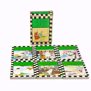 Six volumes of hardcover books in slipcase. The Real Mother Goose Playtime Rhymes series. Checkerboard Press. Hong Kong.
