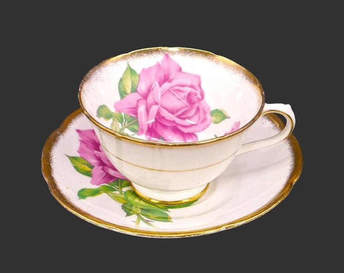 Collingwood Brothers Tudor Rose bone china cup and saucer set made in England.
