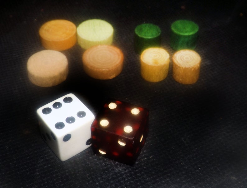 Antique early 1920s Ludo board game. Made and published in Etsy