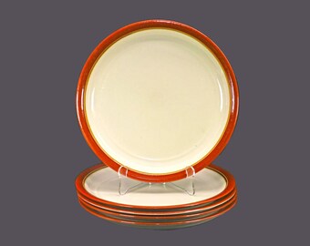 Five Festival Stoneware Congress 138-1002 large dinner plates made in Japan.