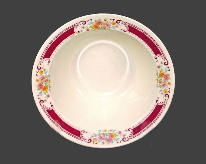 Homer Laughlin Brittany round, rimmed vegetable serving bowl made in USA. Flaws (see below).