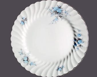 Vintage Johnson Brothers JB139 dinner plate made in England. Blue roses.