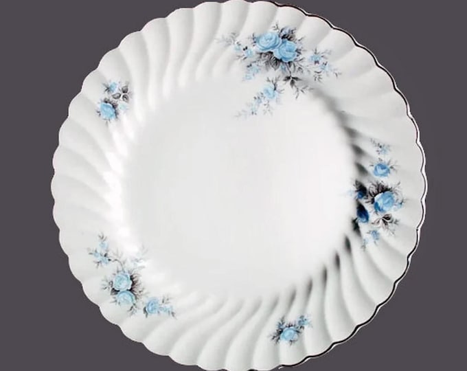 Johnson Brothers JB139 dinner plate made in England. Blue roses. Sold individually.