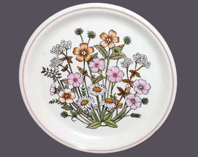 Barratts Staffordshire Springdale stoneware bread plate made in England. Sold individually.