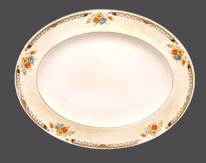 Art-deco era Alfred Meakin Celia oval platter made in England. Hard to find.