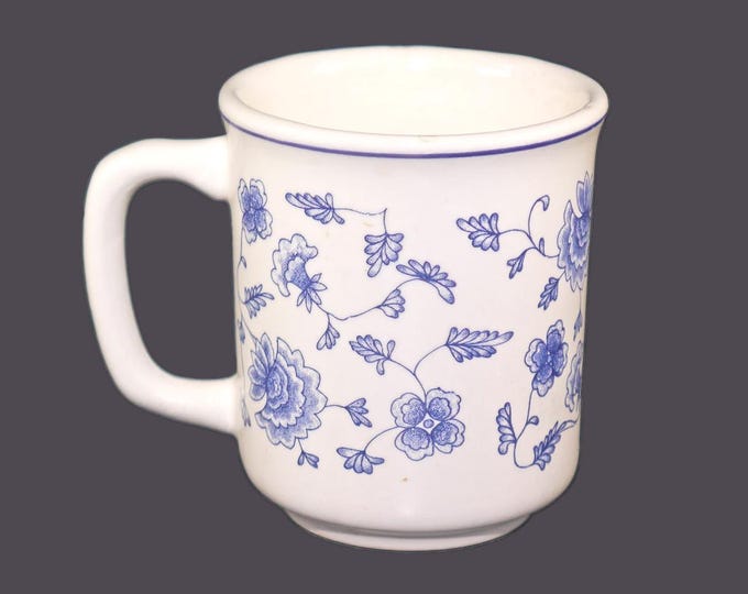 Vintage Pier 1 PER15 blue-and-white floral mug - Quadrifoglio Italy