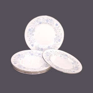 Wedgwood Belle Fleur bone china bread plates made in England.