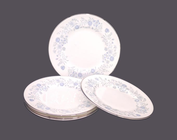 Wedgwood Belle Fleur bone china bread plates made in England.