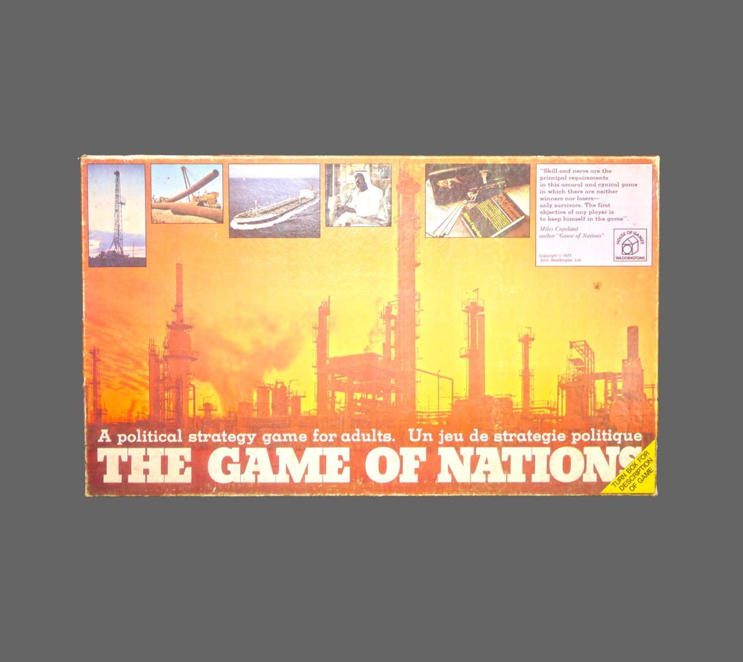 Waddington's the Game of Nations Political Strategy Board Game