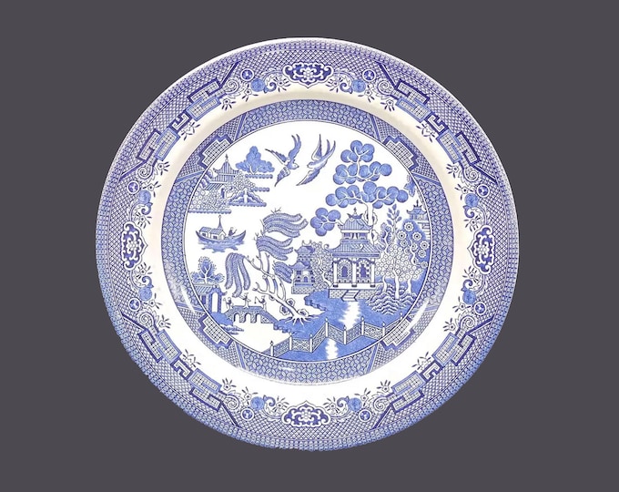 Churchill China Blue Willow dinner plate made in England. Sold individually.