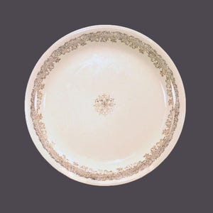 Vintage Edwin Knowles KNO9 chop plate, round platter made in USA.