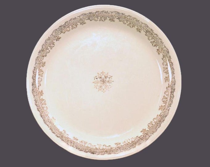 Vintage Edwin Knowles KNO9 chop plate, round platter made in USA.