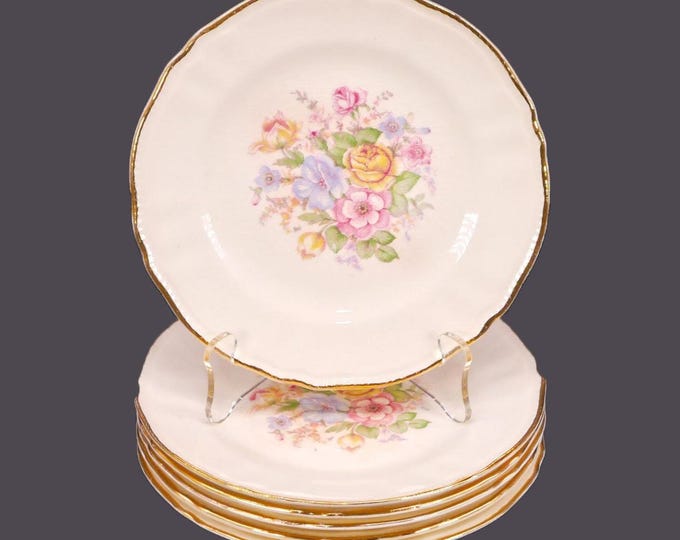 Six Sovereign Potters Barbara Ann 880-47 bread, dessert plates.