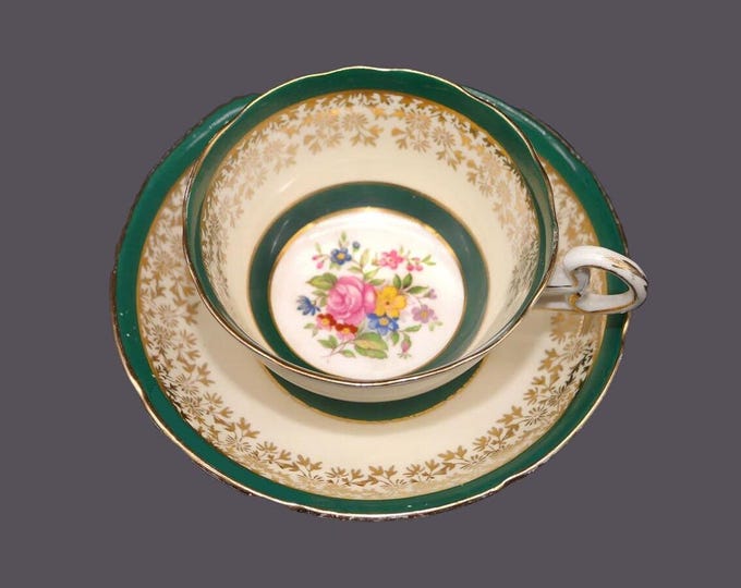 Royal Grafton M6731 wide-mouth bone china cup and saucer set made in England.