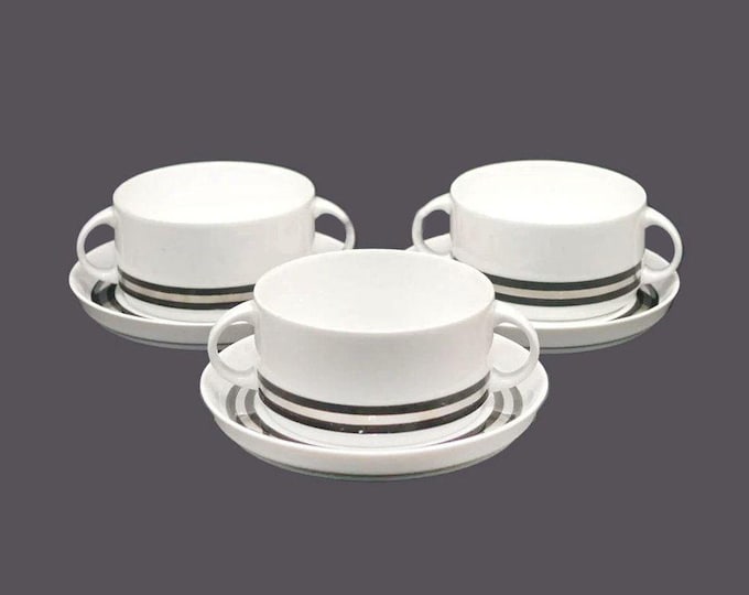 Three Thomas Germany THO392 cream soup sets | bouillon sets.