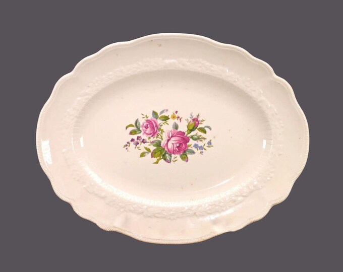 Antique art-nouveau period Johnson Brothers JB339 oval meat platter made in England.