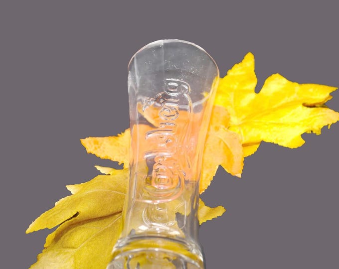 Carlsberg half-pint beer glass. Raised Carlsberg branding both sides. Made by Rastal. Gift for him. Gift for dad.