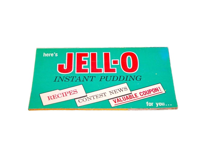 Jell-O Instant Pudding Win a Trip contest fold-out recipe pamphlet from the 1970s.