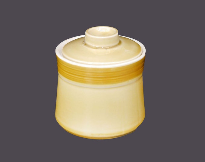 Mikasa Topaz 7405 covered stoneware sugar bowl. Terra Stone stoneware made in Japan.
