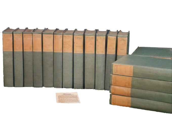 Twenty volumes of antiquarian first-edition books. Universal Classics Library. Walter Dunne London England. Complete set.