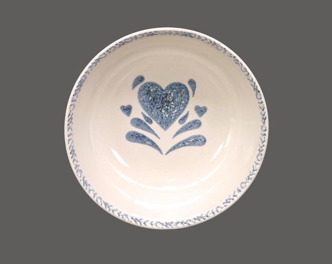 Gibson My Love large, coupe cereal bowl. Blue stenciled heart. Sold individually.