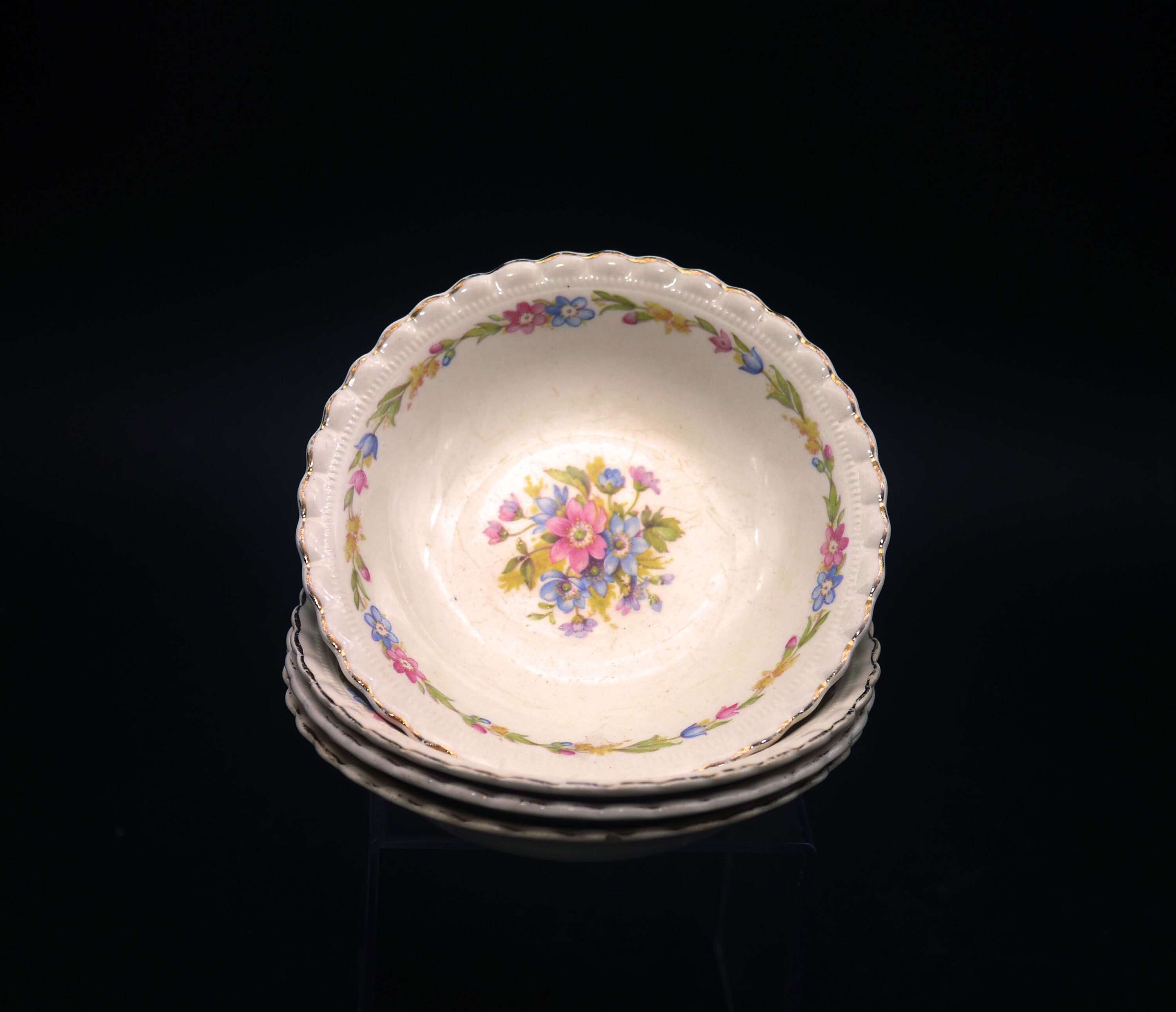 Set of four antique (1912) J&G