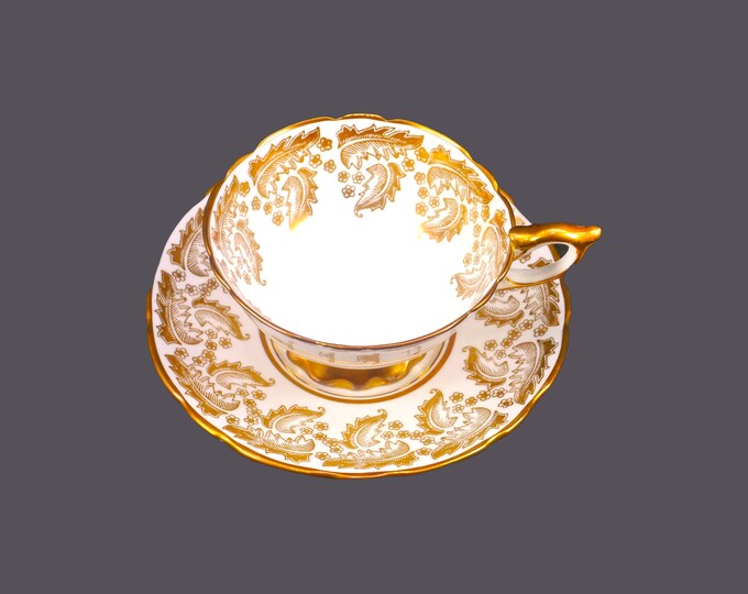 Royal Stafford RST30 | 8410 bone china wide-mouth cup and saucer set made in England.
