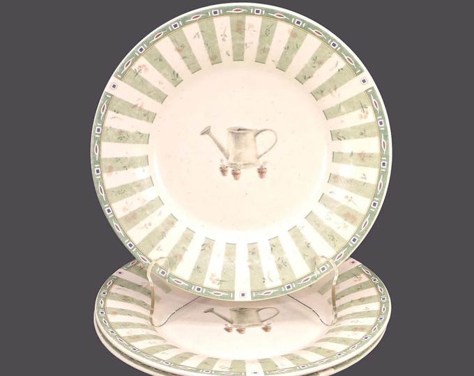 Three Pfaltzgraff Naturewood stoneware salad plates. Pfaltzgraff Portfolio Stoneware made in USA.