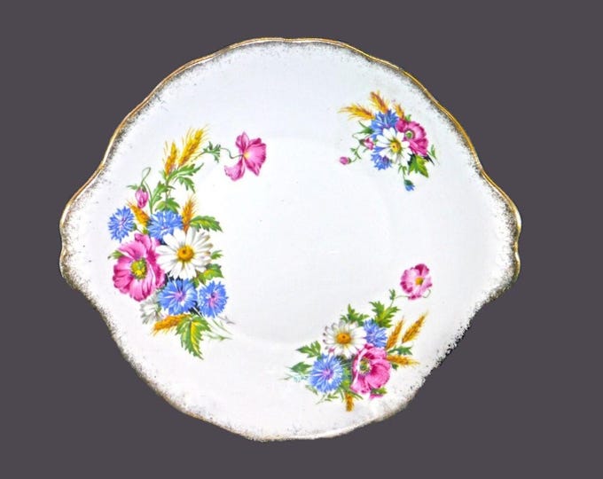 Royal Albert Harvest Bouquet handled | lugged serving plate. Bone china made in England.